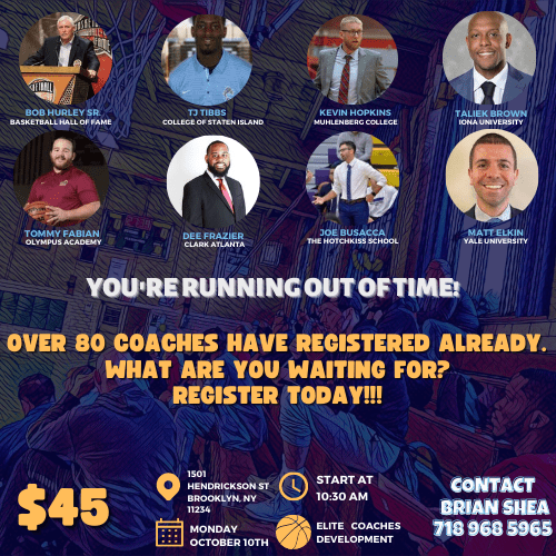 Tickets for 2022 Adams Street Basketball Coaches Clinic
